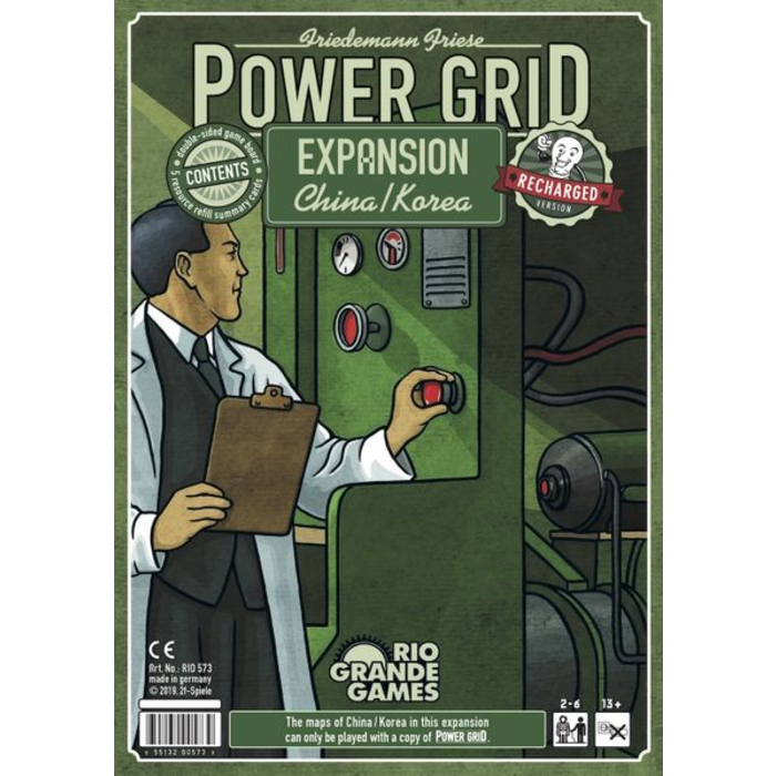 Rio Grande Games Power Grid: China/Korea Recharged Expansion