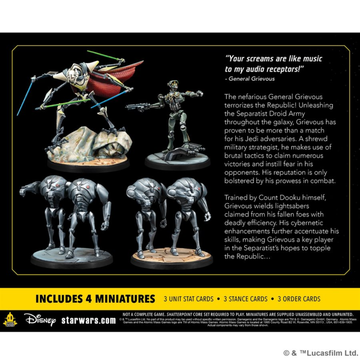 Atomic Mass Games Star Wars - Shatterpoint: Appetite for Destruction: General Grievous Squad Pack