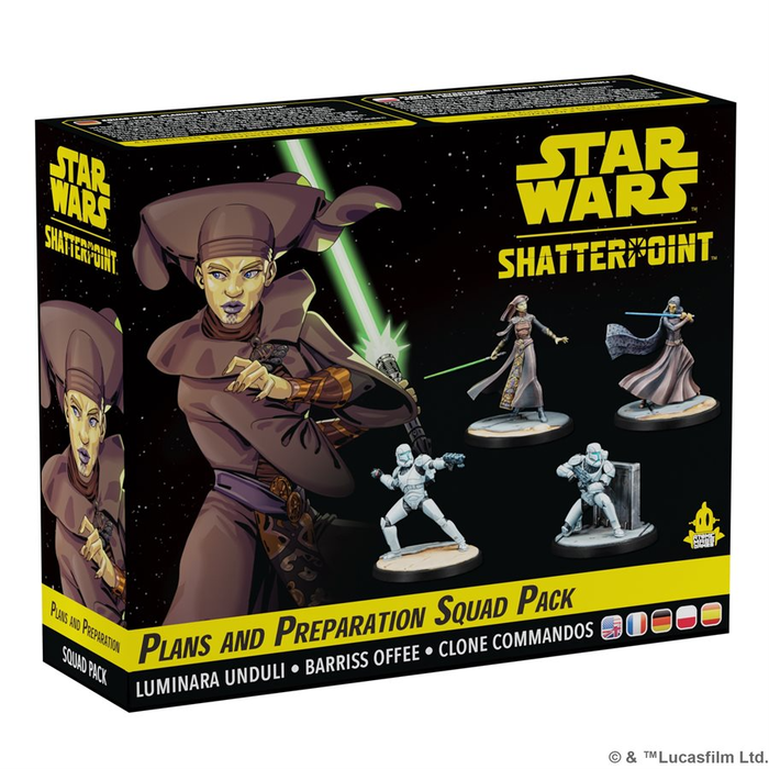 Atomic Mass Games Star Wars: Shatterpoint: Plans and Preparation: General Luminara Unduli Squad Pack