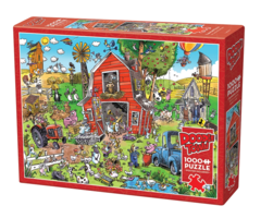 Cobble Hill Puzzles 1000 pcs - DoodleTown: Farmyard Folly