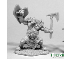 Reaper Miniatures Dark Heaven Bones: Orc Slayer (Axe & Shield)