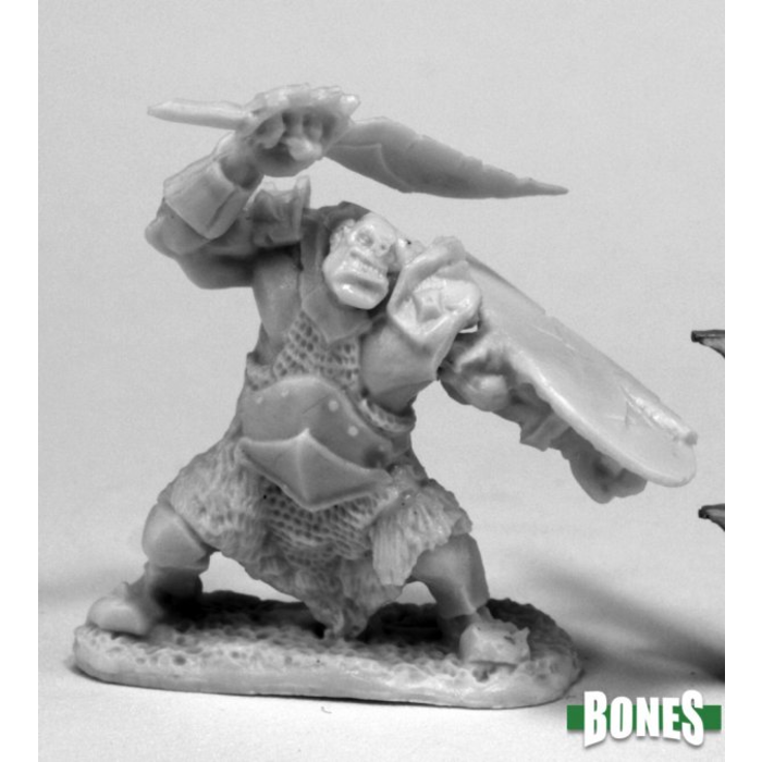 Reaper Miniatures Dark Heaven Bones: Orc Slicer (Scimitar & Shield)