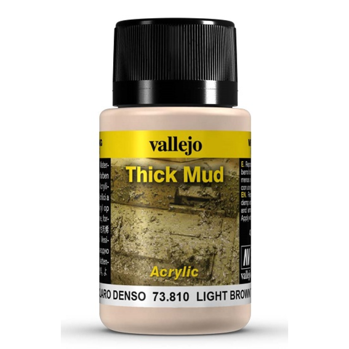 Vallejo Thick Mud - Weathering Light Brown Thick Mud (40ml)