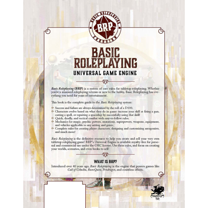 Chaosium Inc. Basic Roleplaying: Universal Game Engine