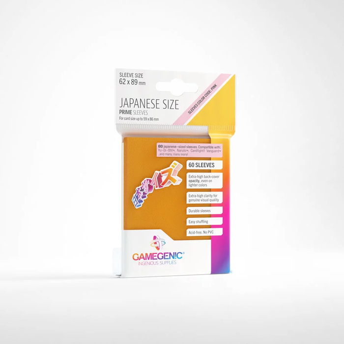 GameGenic Sleeves - 62x89mm GameGenic Prime - 60/pk (Japanese Sized)