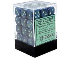 Chessex 36d6 Dice Block (12mm): Lustrous (Assorted Colours)