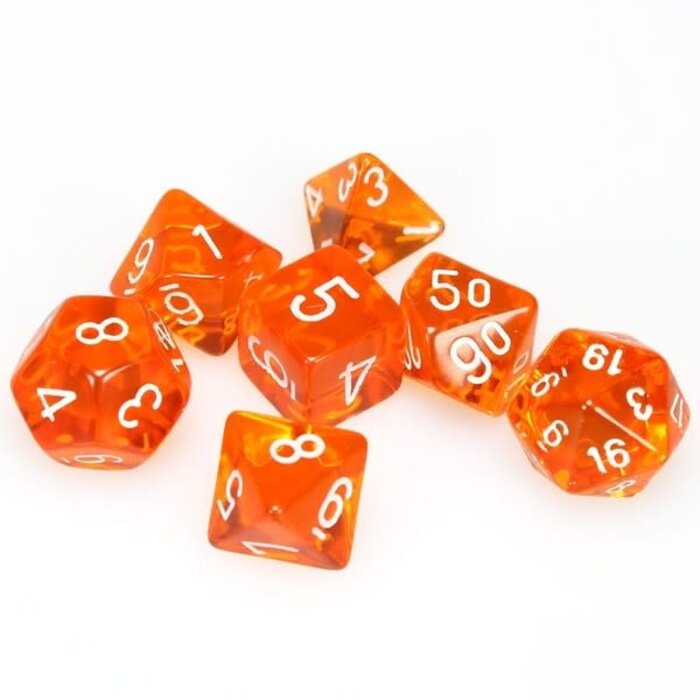 Chessex 7-Piece RPG Dice Set: Translucent (Assorted Colours)