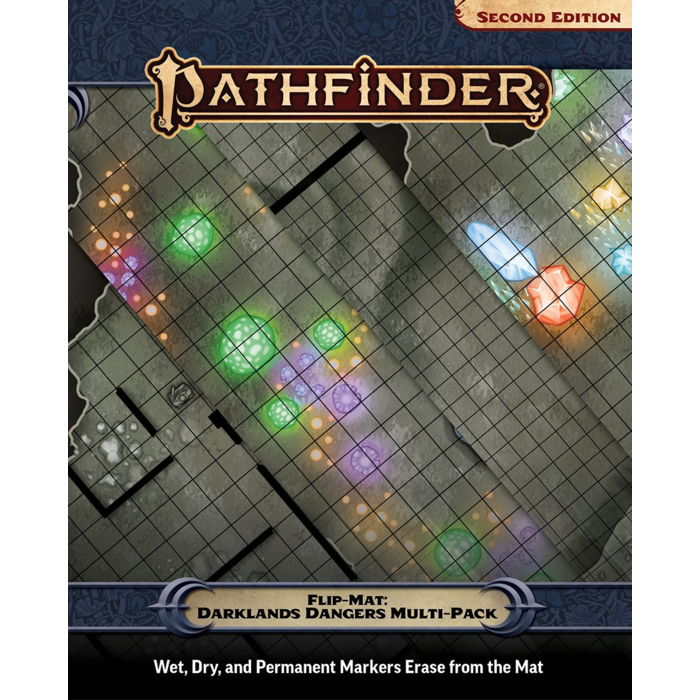 Paizo Publishing Pathfinder Flip-Mat: Darklands Dangers Multi-Pack