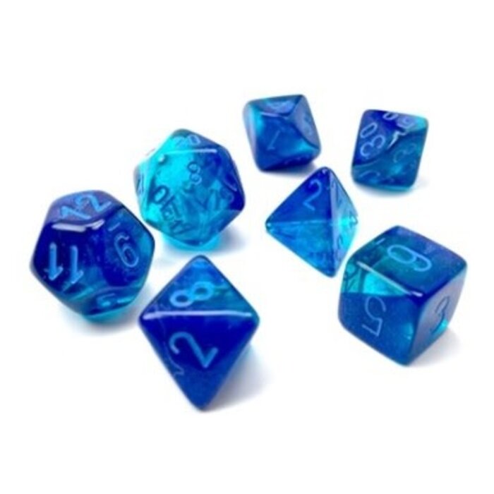 Chessex 7-Piece RPG Dice Set: Gemini Translucent (Assorted Colours)