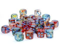 Chessex 36d6 Dice Block (12mm): Nebula Luminary (Assorted Colours)