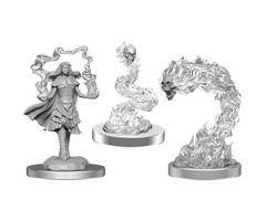 Wizkids/NECA LLC Nolzur's Marvelous Miniatures: Dark Spellcaster & Flameskulls