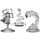 Nolzur's Marvelous Miniatures: Dark Spellcaster & Flameskulls