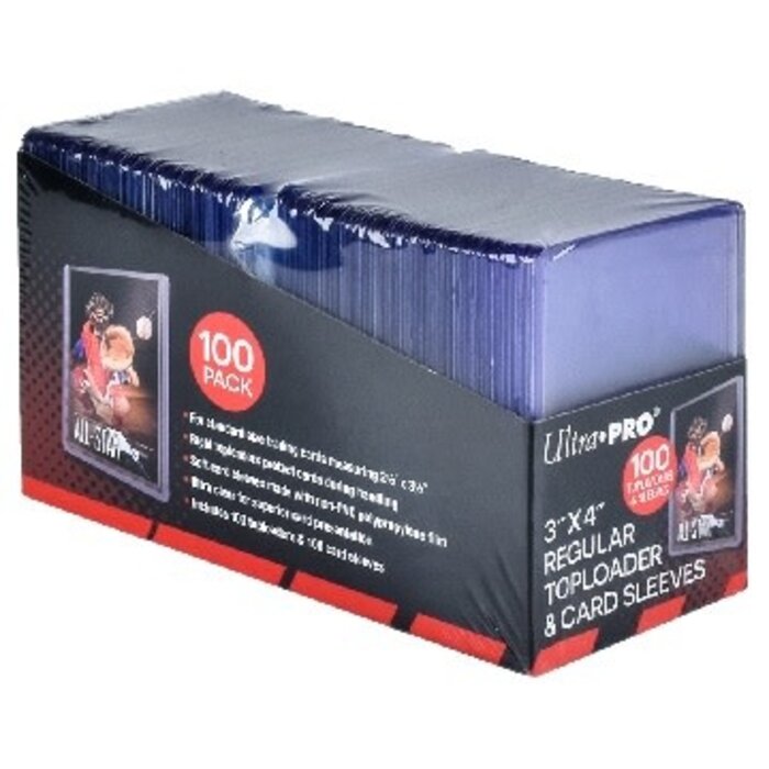 Ultra Pro Toploaders - 3'' x 4'' - Ultra Pro - 100/pk with Sleeves
