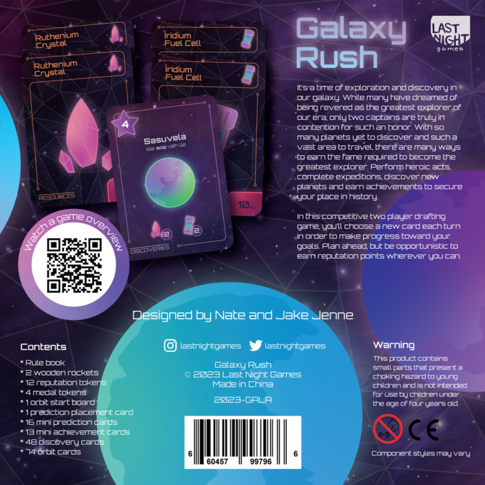 Misc Board Games Galaxy Rush