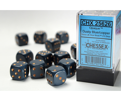 Chessex 12d6 Dice Block (16mm): Opaque (Assorted Colours)