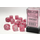 12d6 Dice Block (16mm): Ghostly Glow (Assorted Colours) Pink w/ Silver