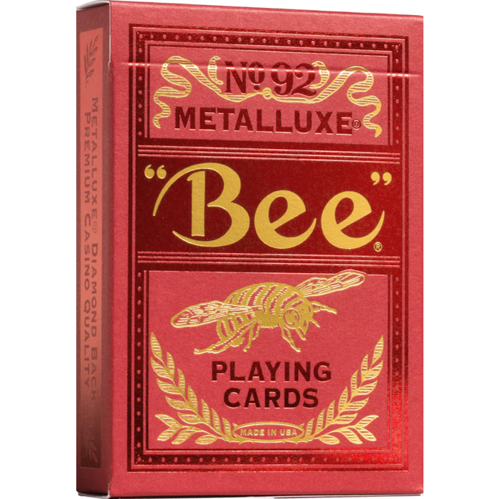 Bicycle Playing Cards - Bee: Metalluxe Red