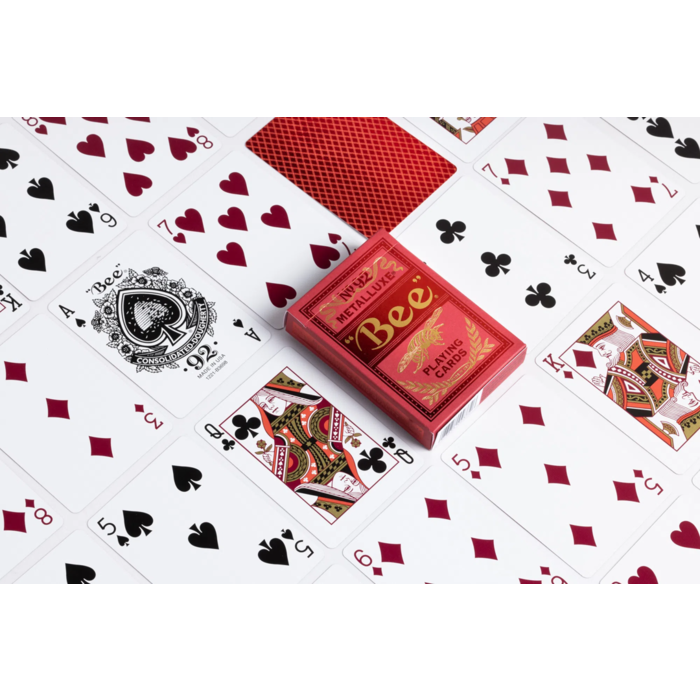 Bicycle Playing Cards - Bee: Metalluxe Red