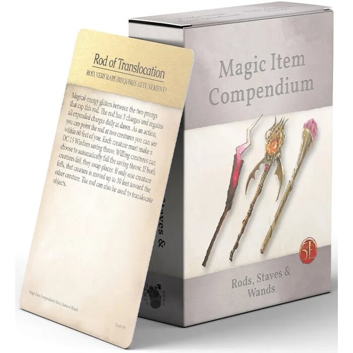 Nord Games Magic Item Compendium: Rods, Staves and Wands (5E Compatible)