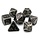 7-Piece RPG Metal Dice Set: Drakona Collection Eldric Argentum