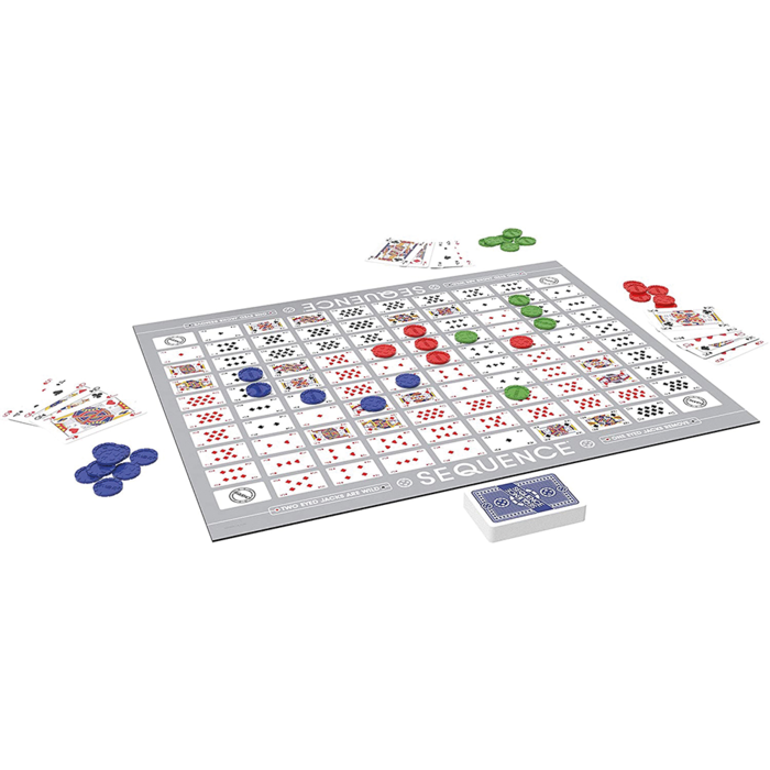 JAX Games Sequence - Folding Board in Box  (A.K.A. One Eyed Jacks or Double Series)