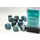 12d6 Dice Block (16mm): Phantom (Assorted Colours) Teal w/ Gold