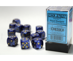 Chessex 12d6 Dice Block (16mm): Scarab (Assorted Colours)