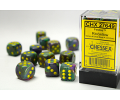 Chessex 12d6 Dice Block (16mm): Festive (Assorted Colours)