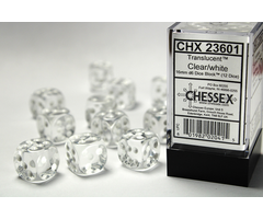 Chessex 12d6 Dice Block (16mm): Translucent (Assorted Colours)