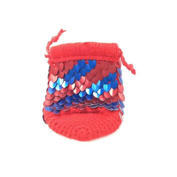 Perfectly Chaotic Designs Knitted Scalemail Dice Bag
