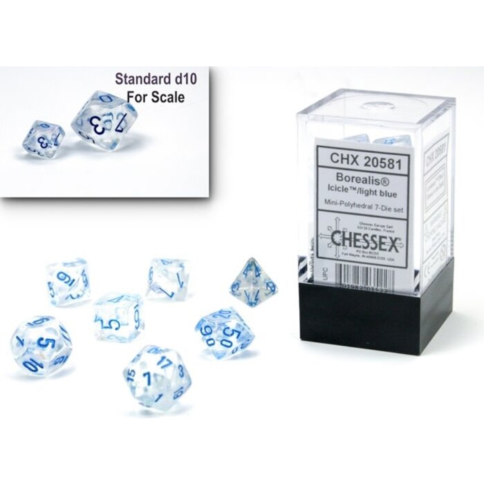 Chessex 7-Piece Mini RPG Dice Set: Luminary