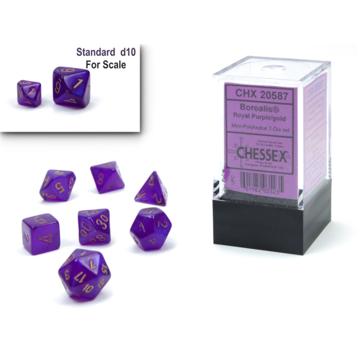 Chessex 7-Piece Mini RPG Dice Set: Luminary