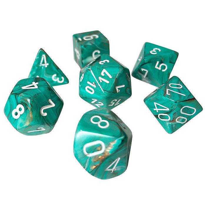 Chessex 7-Piece Mini RPG Dice Set: Marble