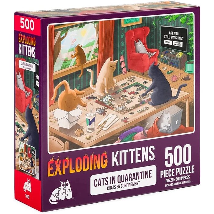 Exploding Kittens 500 pcs - Cats in Quarantine