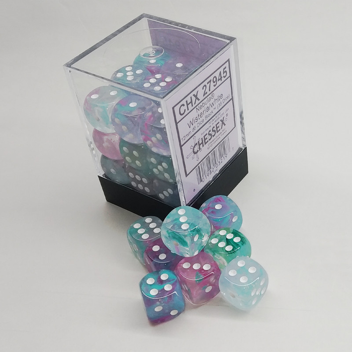 Chessex 36d6 Dice Block (12mm): Nebula Luminary (Assorted Colours)