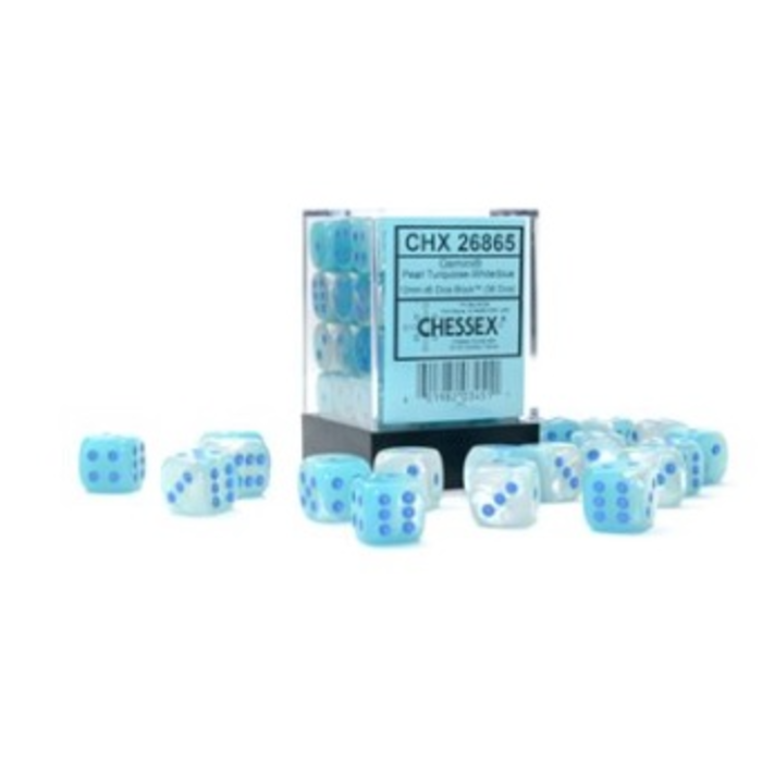 Chessex 36d6 Dice Block (12mm): Gemini Translucent (Assorted Colours)