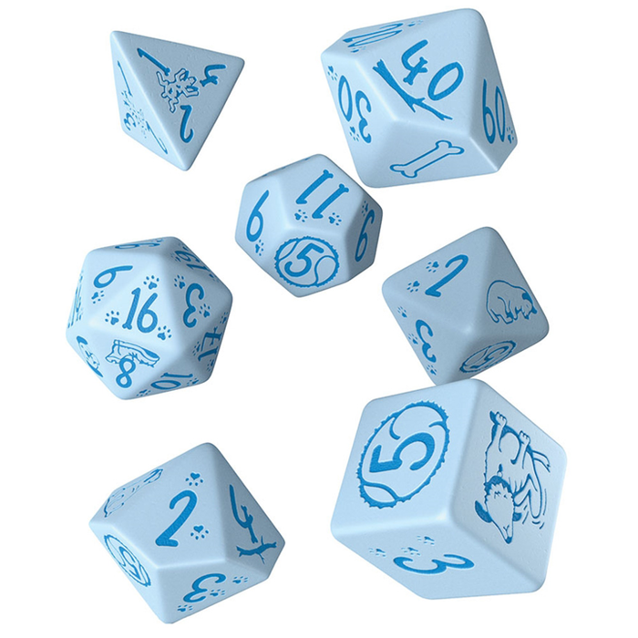 Q-Workshop 7-Piece RPG Dice Set: Dogs -
