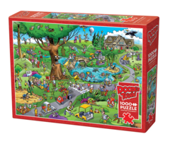 Cobble Hill Puzzles 1000 pcs - DoodleTown: Par For The Course