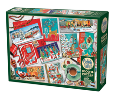 Cobble Hill Puzzles 1000 pcs - Mid Mod Season's Greetings