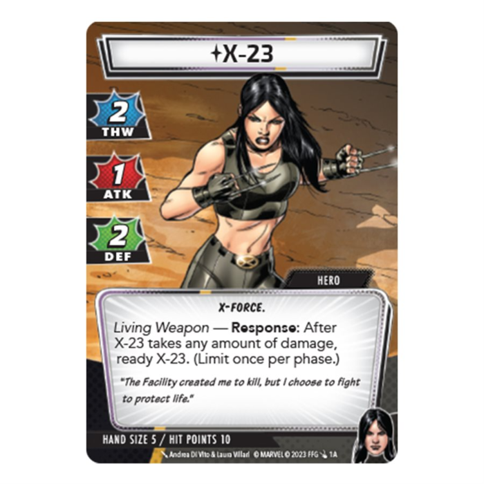 Fantasy Flight Games Marvel Champions LCG: X-23 Hero Pack