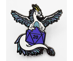 Foam Brain Games Enamel Pin - Dice Dragon