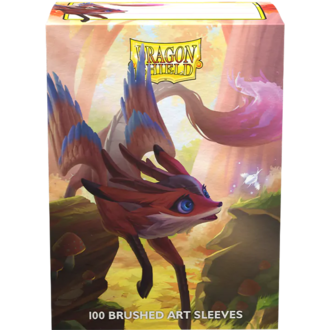 Arcane Tinmen Sleeves - 63x88mm Dragon Shield w/ Deck Box - 100/pk - Brushed Art: The Fawnix (Standard CCG) Arcane Tinmen Sleeves - 63x88mm Dragon Shield w/ Deck Box - 100/pk - Brushed Art: The Fawnix (Standard CCG)