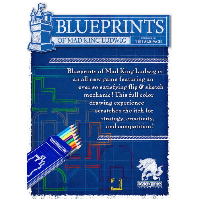 Bézier Games Blueprints of Mad King Ludwig