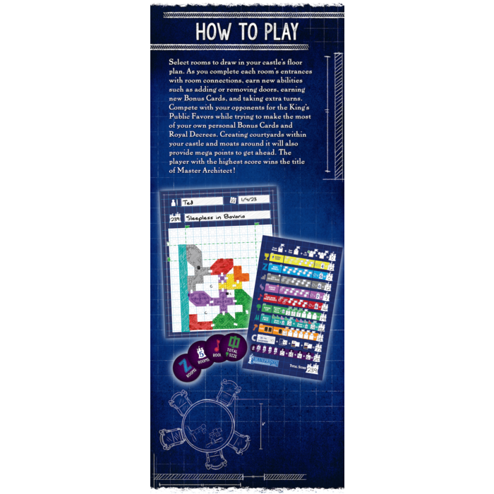 Bézier Games Blueprints of Mad King Ludwig