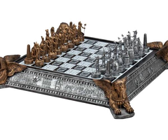 CHH Chess Set - Gold and Silver Egyptian with Themed Board