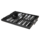 Backgammon Set 15" Black with White Stripe