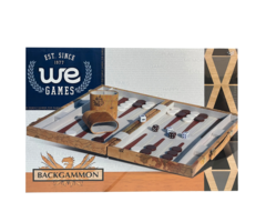 Wood Expressions Backgammon Set 18" World Map
