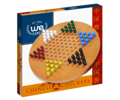 Wood Expressions Solid Wood Chinese Checkers with Wooden Pegs – 11.5"