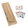 Cabinet Cribbage Set – Solid Wood Continuous 3 Track Board with Easy Grip Pegs, Cards and Storage Area