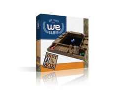 Wood Expressions Shut The Box 4 Player – Walnut Stained Wood